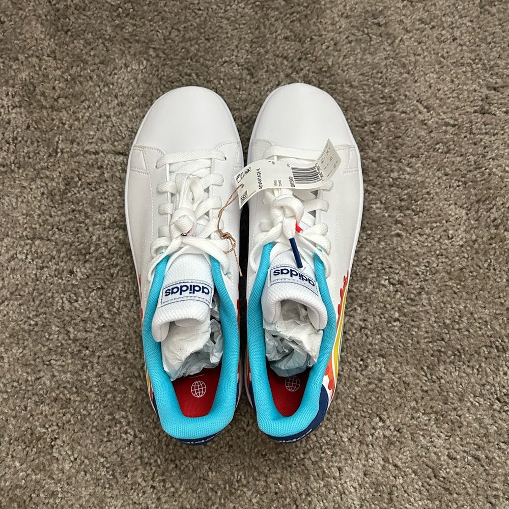 Adidas Advantage K Tennis Shoes – Big Kids Size 7, Brand New - Picture 3 of 6